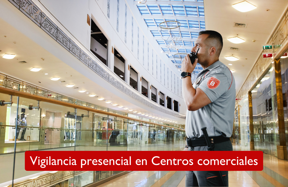 Vigilancia presencial en centros comerciales